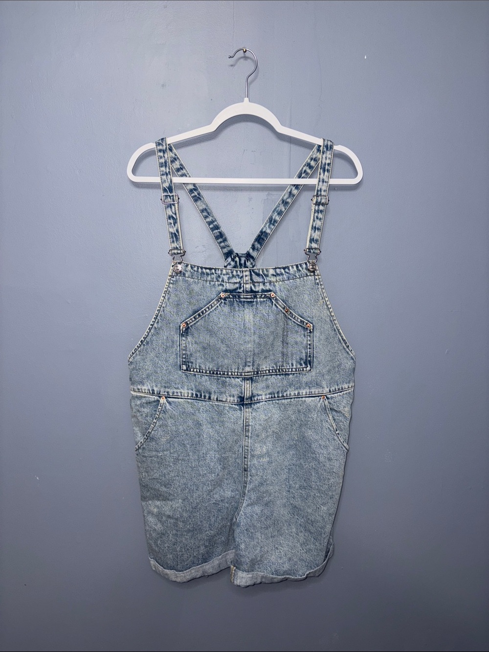 Mango • Jean Short Overalls